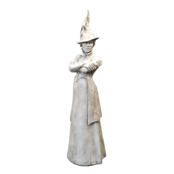 Steinguss-Hexe „MEDEA“ – Mystische XXL-Gartenskulptur von Fiona Scott